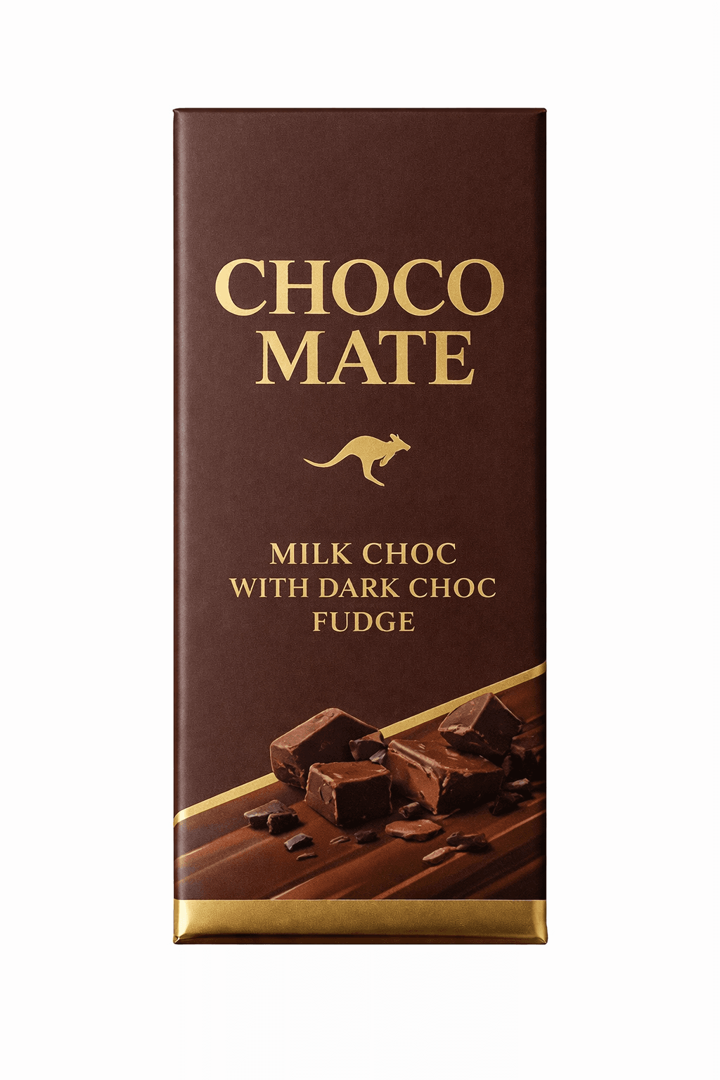 Milk Choc with Dark Choc Fudge