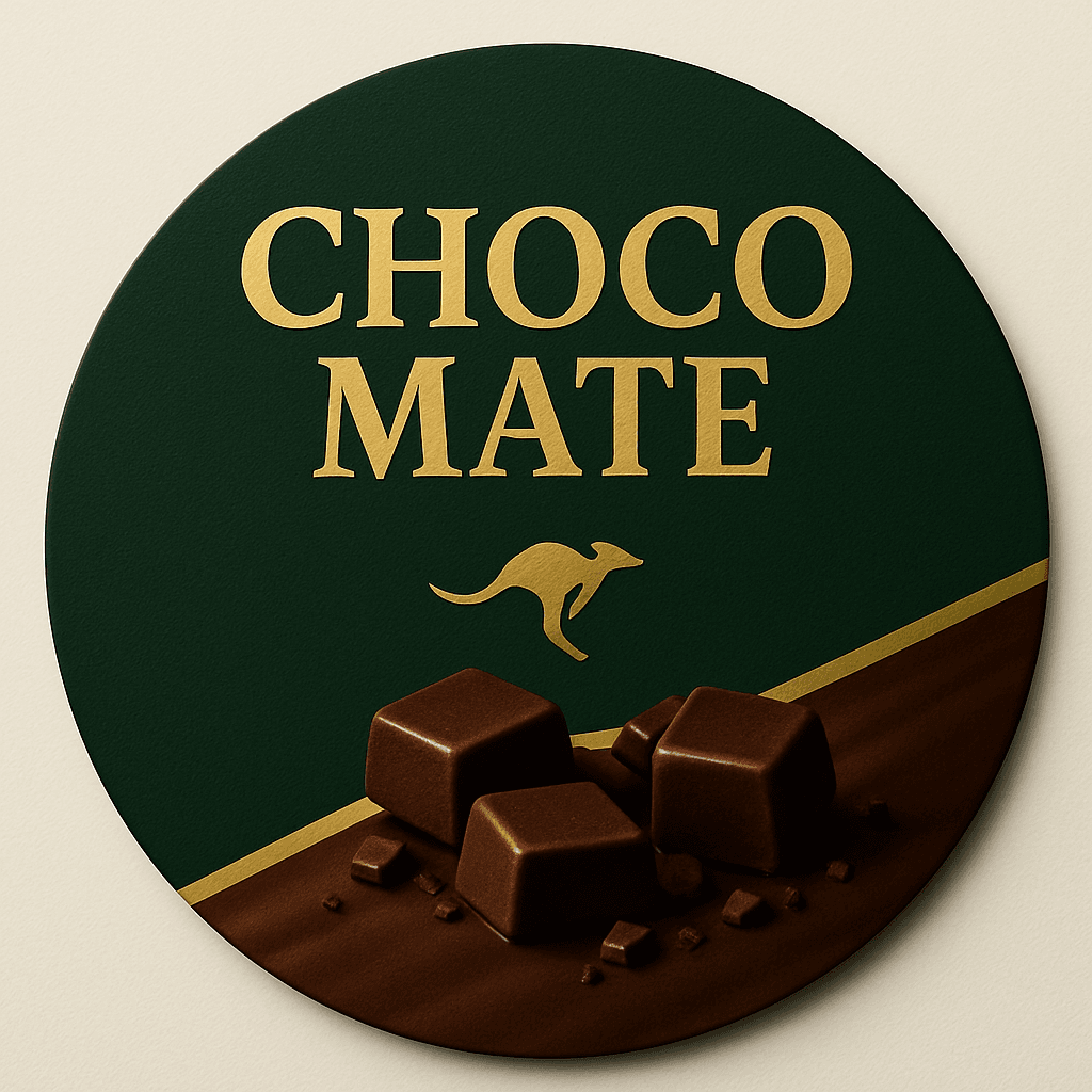 Milk Choc with Dark Choc Fudge badge