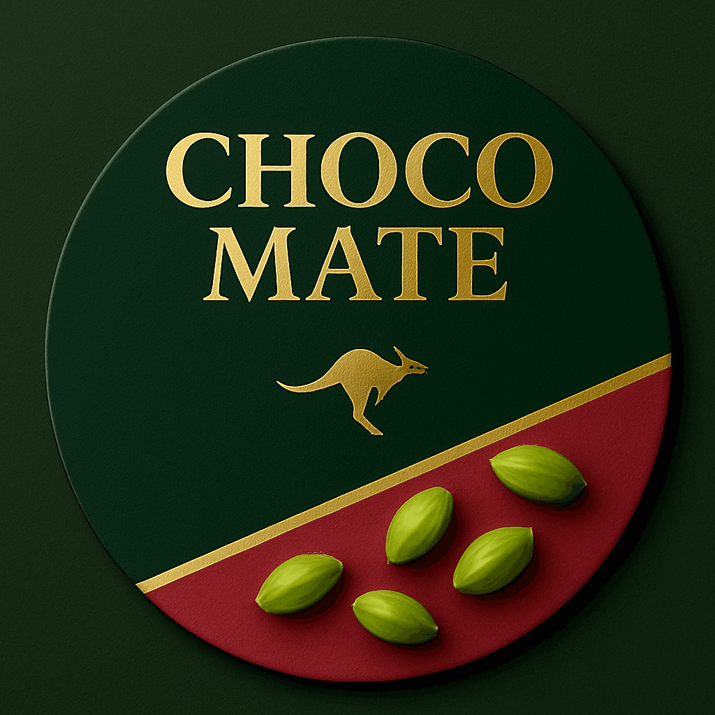 Ruby Choc & Pistachio badge